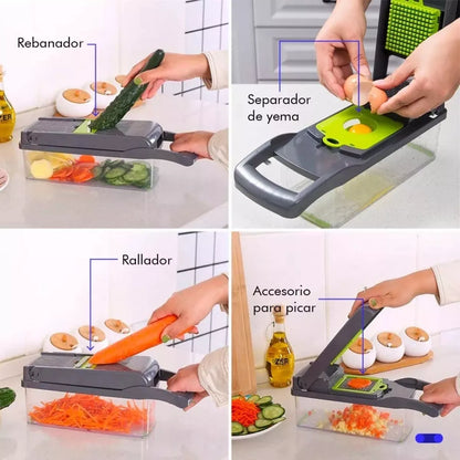 "¡Corta, Ralla y Pica en Segundos! 🥕 El Multicortador de Vegetales Que Revoluciona Tu Cocina"