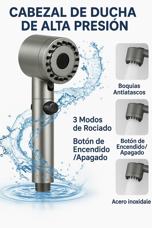 Cabezal De Ducha Alta Presion Redonda™