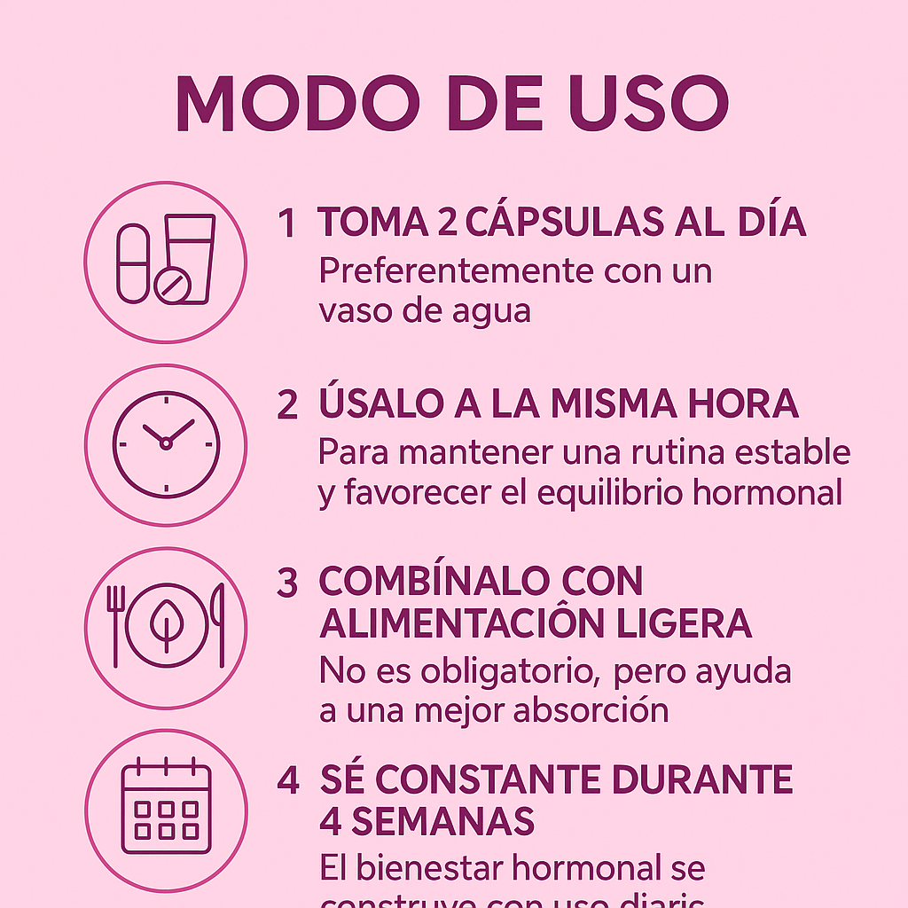 TRUE FEM™ Suplemento Diario para la Mujer – Armonía Hormonal – Menos Molestias y Más Bienestar en 30 Días.