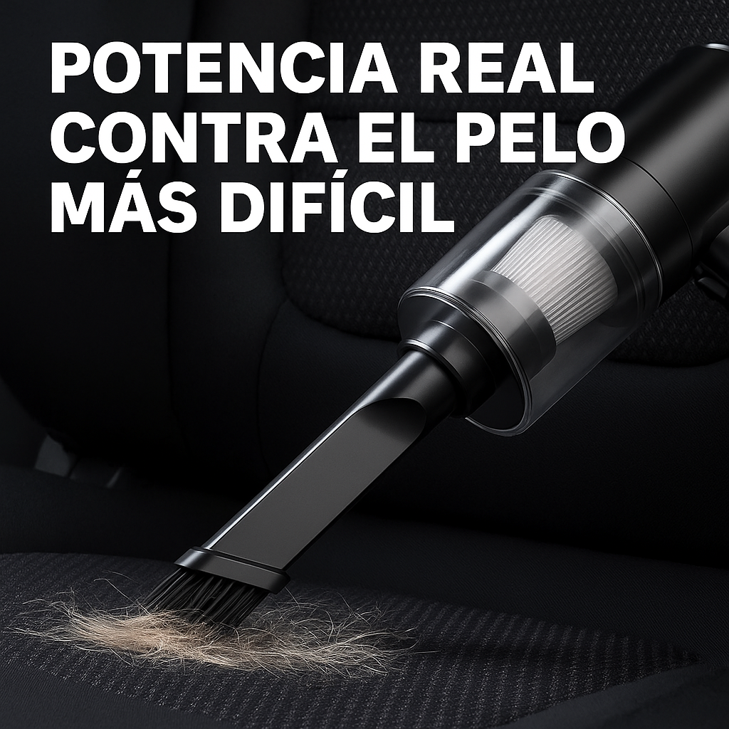 Aspiradora Portátil – Succión Potente – Auto limpio en segundos™.