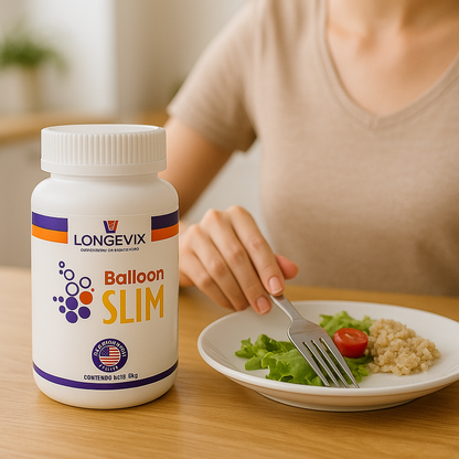 Balloon slim Longevix ™ Cápsulas Naturales – Control del Apetito – Ayuda a Sentirte Lleno Más Rápido.