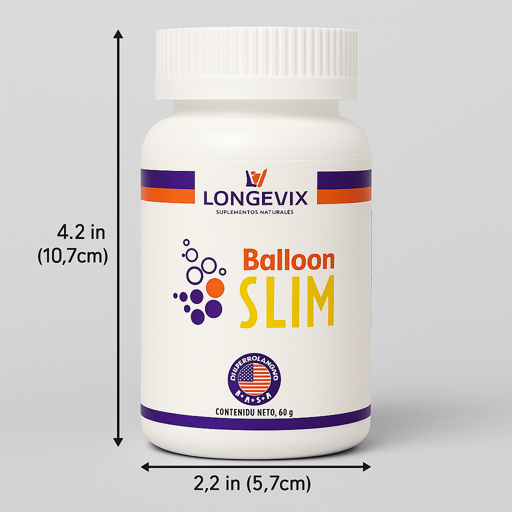 Balloon slim Longevix ™ Cápsulas Naturales – Control del Apetito – Ayuda a Sentirte Lleno Más Rápido.