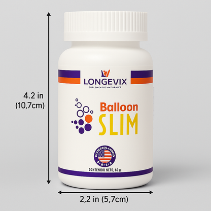 Balloon slim Longevix ™ Cápsulas Naturales – Control del Apetito – Ayuda a Sentirte Lleno Más Rápido.