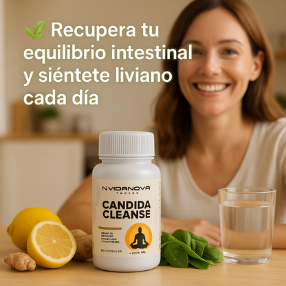 CANDIDA CLEANSE™ ⚖️ Restaura el equilibrio natural de tu flora intestinal
