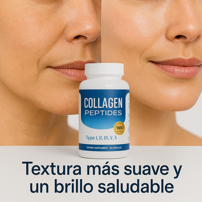 COLAGEN PEPTIDES™ Recupera la Elasticidad que tu Piel Perdió-Firmeza que se Nota, No que se Promete.