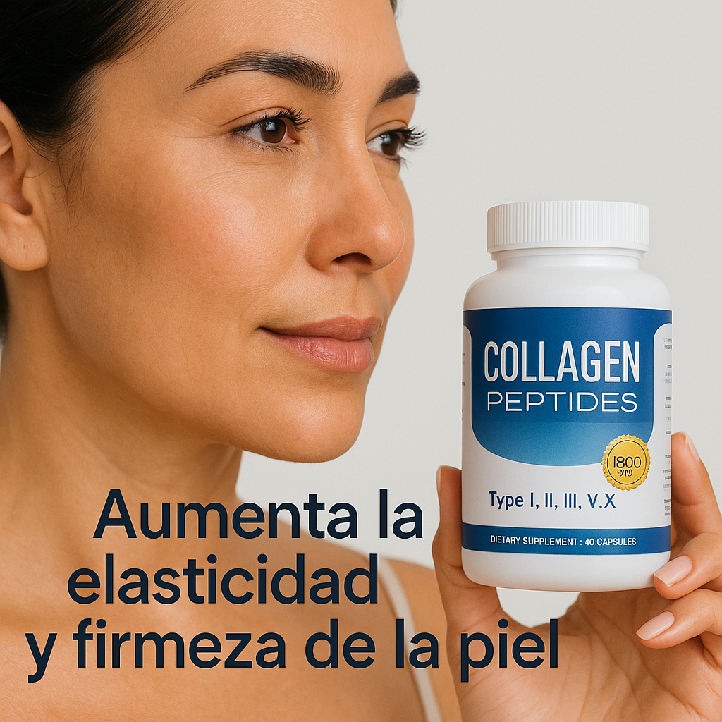 COLAGEN PEPTIDES™ Recupera la Elasticidad que tu Piel Perdió-Firmeza que se Nota, No que se Promete.