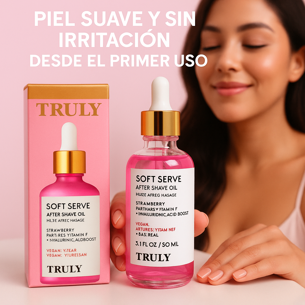 Truly™Aceite Reparador Post Depilación – Hidrata y Calma – Sensación Sedosa al Instante
