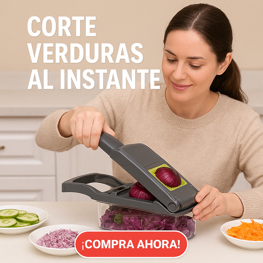 "¡Corta, Ralla y Pica en Segundos! 🥕 El Multicortador de Vegetales Que Revoluciona Tu Cocina"