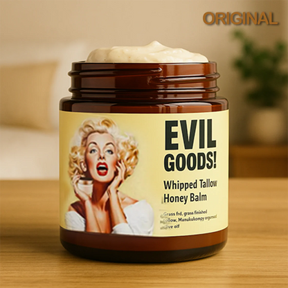 Evil Good ™ Bálsamo de Miel y Sebo de res Anti-Envejecimiento-Hidratación profunda.