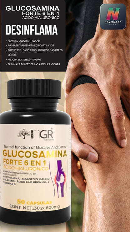 Cápsulas de Glucosamina – Protección Total – Alivia el dolor y fortalece tus articulaciones