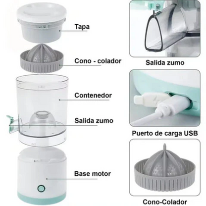 Exprimidor Portátil de Cítricos - Jugo Fresco al Instante - Sin Complicaciones™